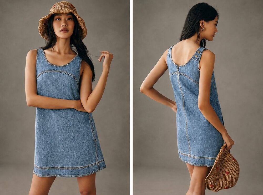 Pilcro Denim Shift Dress